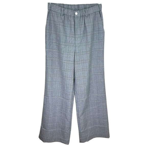 CAMI NYC- NWT, Women’s ‘Oriane’ Pant, Plaid, Flare Wide-Leg - Black/White, Small - Picture 6 of 13